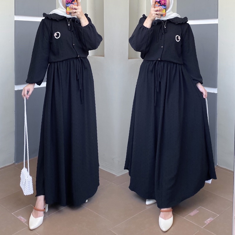 Gamis crinkle ruby busui friendly by Belleza cringkel crinkle dress crinkel cringkle rubiah rubi