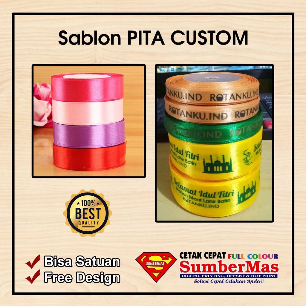 

Sablon Custom Pita Satu Warna Banjarmasin