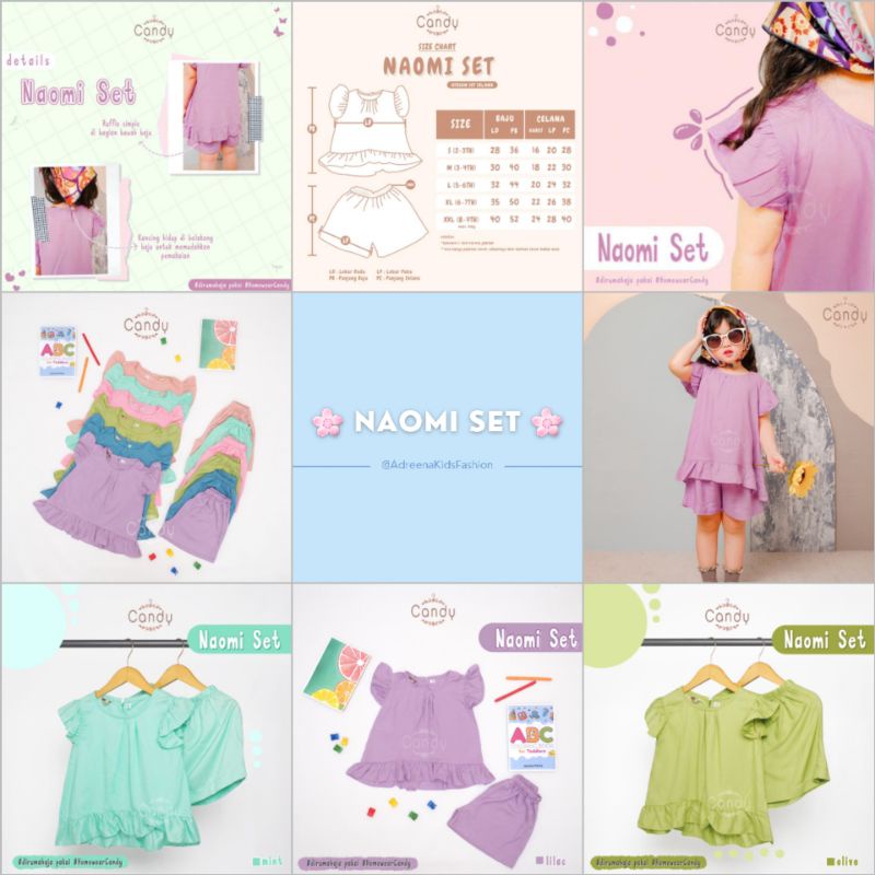 Baju Anak One set Naomi