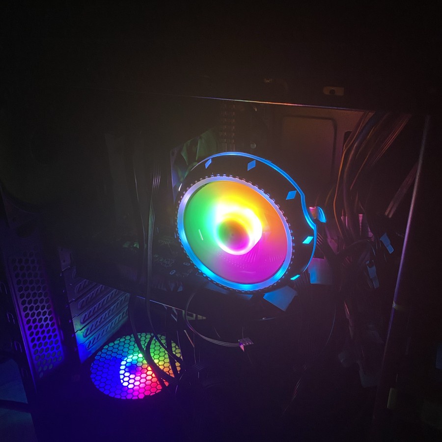 XBT Dragon XB-685 CPU Cooler Gaming RGB Running Full LED