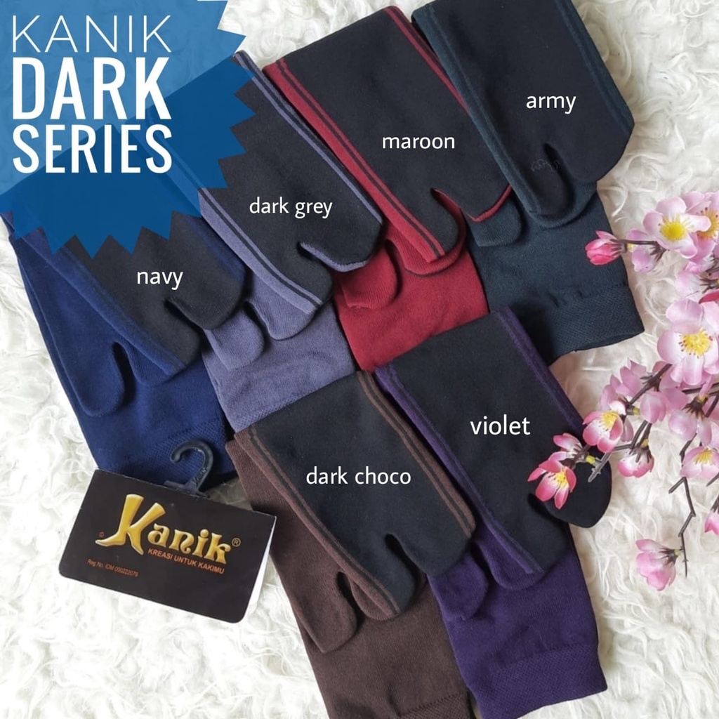 Kaos Kaki Kanik M dan L Jempol Telapak Hitam   - Kaos Kaki Kanik - Kaos Kaki Murah