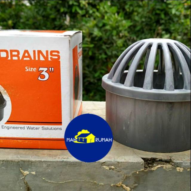 Saringan Talang Roof Drain Drains PVC Plastik 3&quot; - GMP