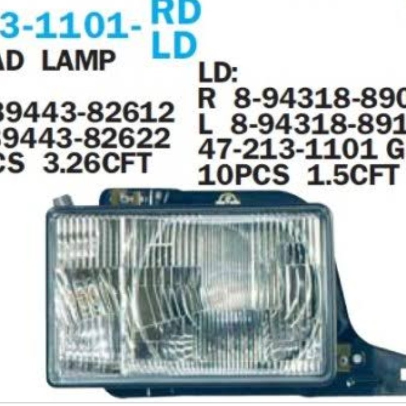 LAMPU DEPAN HEAD LAMP ISUZU TROOPER KANAN KIRI DEPO