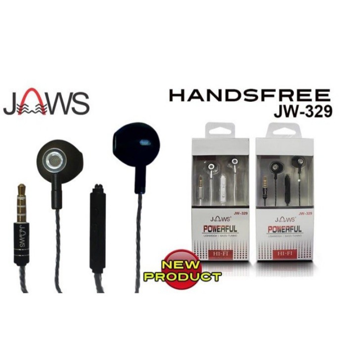 Handsfree/Headset/Earphone Super Mega Bass Jaws JW-329