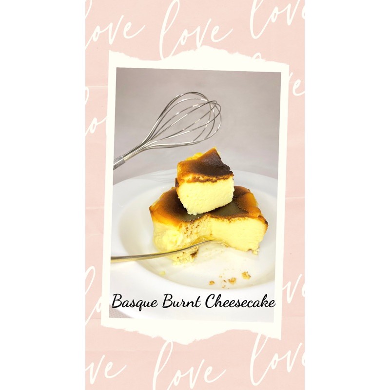 

Basque burnt cheesecake (bs add lotus biscoff) spanish cheesecake kue enak