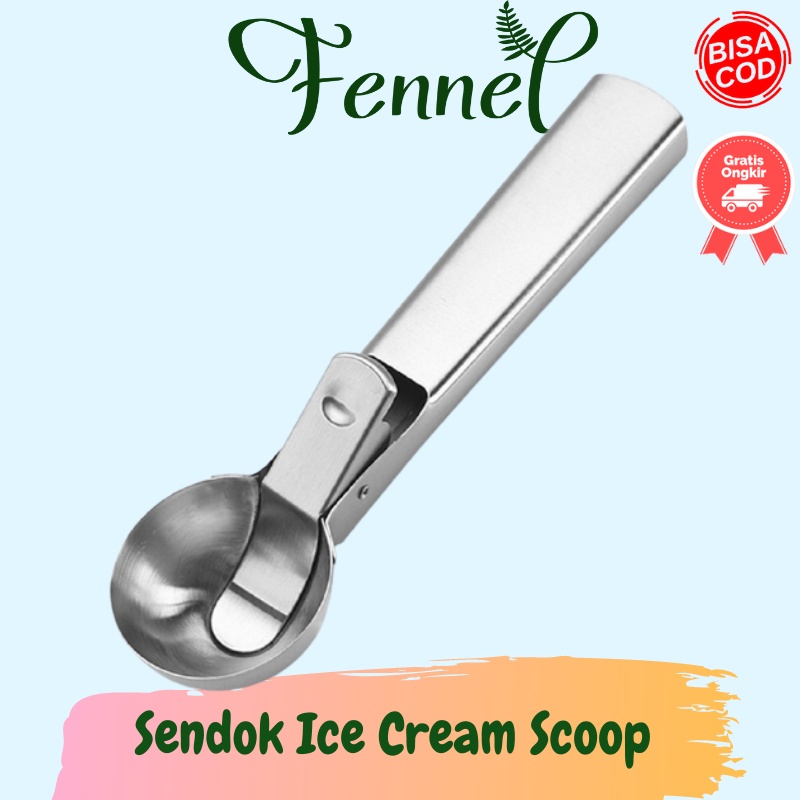 Sendok Es Krim Buah Ice Cream Scoop Spoon 164z