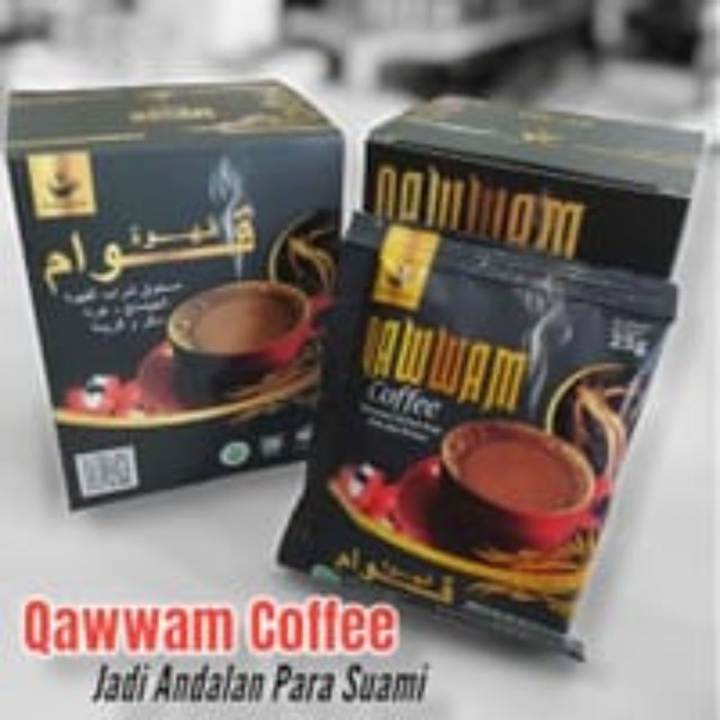 Kopi Qawwam 1box isi 5 sachet Qawwam Coffe Kopi Stamina