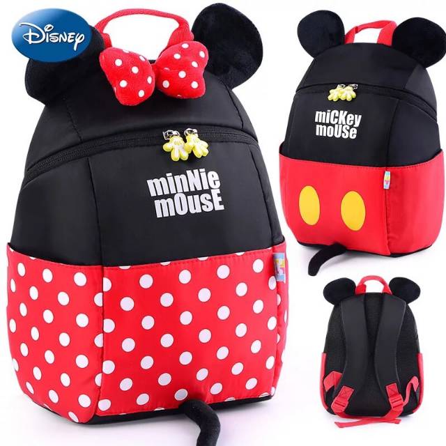 Tas Anak Disney Mickey Minnie Ransel Backpack Sekolah