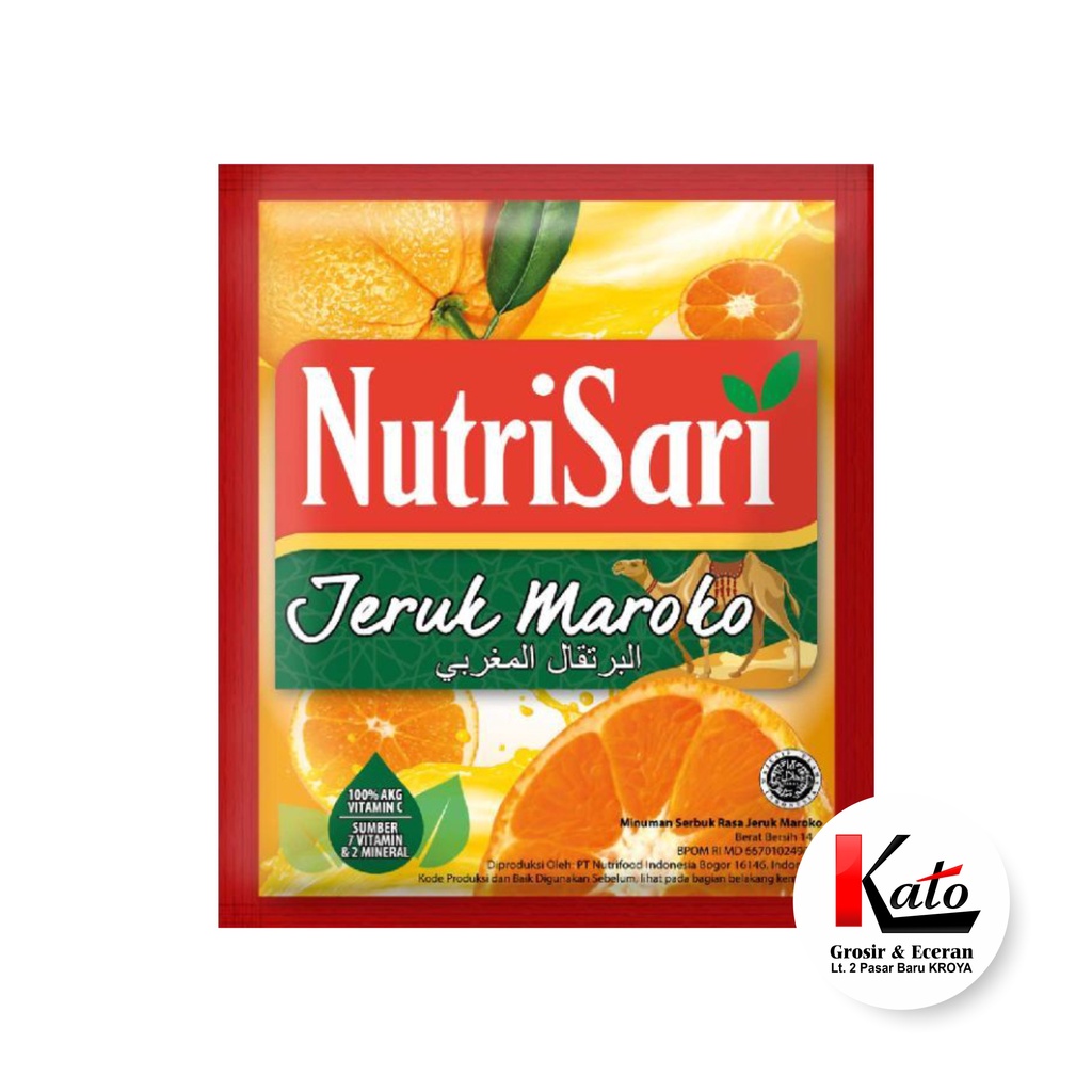 

NutriSari Jeruk Maroko isi 10 sachet X 14gr - Minuman Buah tinggi Vitamin C