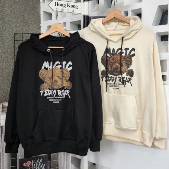 grosir_solo || HOODIE BEAR / MAGIC TEDDY BEAR SWEATER / SWEATER UNISEX OVERSIZE