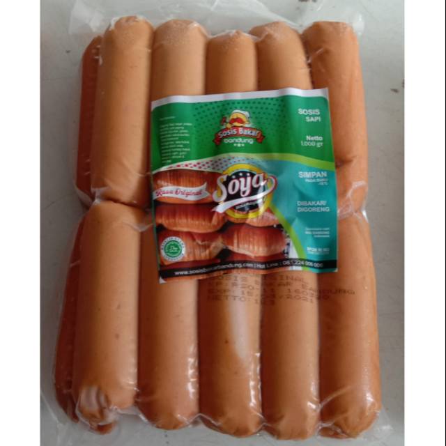 Sosis Sapi Besar (Soya) isi 20pcs 100% HALAL