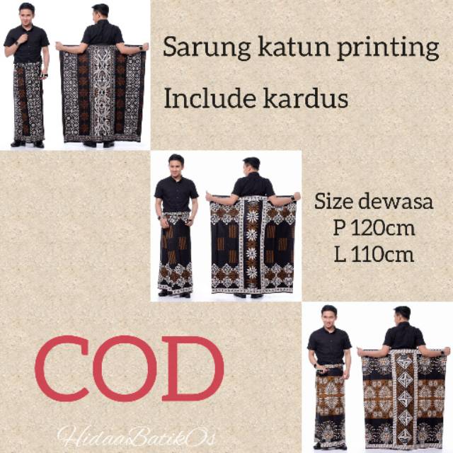 SARUNG BATIK CAP PRIA DEWASA ORIGINAL PEKALONGAN ELRUMI