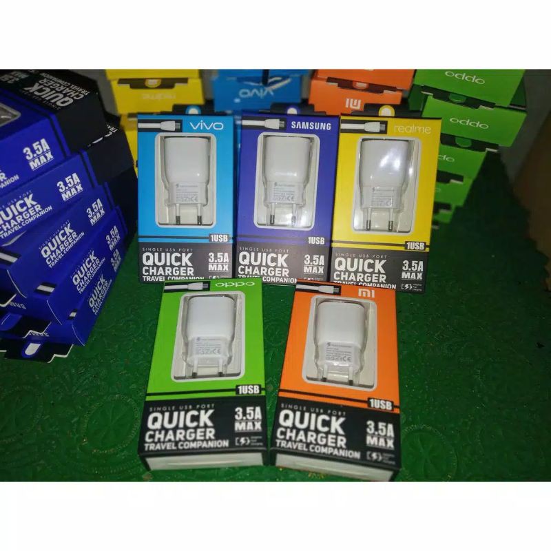 CHARGER / TC 3.5A Branded Quick LED Micro USB For Android