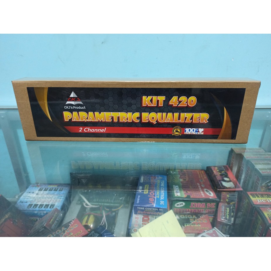 KIT PARAMETRIC EQUALIZER 2CHANNEL CKJ KIT420 TERMURAH