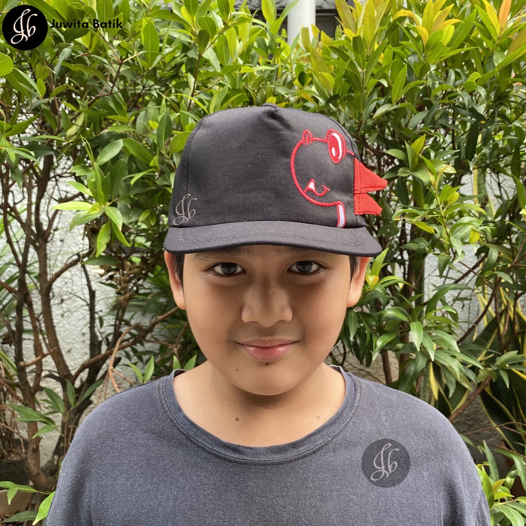 Topi Baseball Anak Motif T-REX DINO HAT DINO 2-10 Tahun