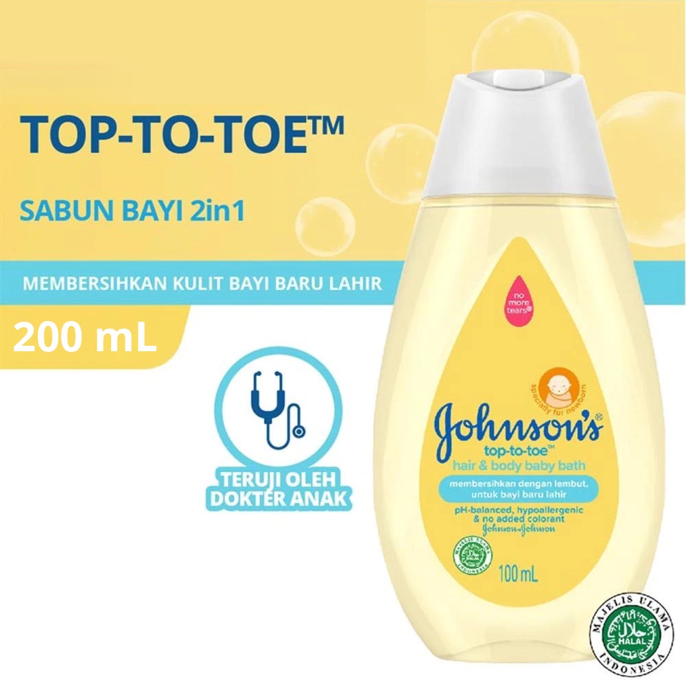 COD Johnsons Hair &amp; Body Baby Bath Top To Toe - Sabun Bayi - Lotion Bayi - Johnson Body Bath Top To