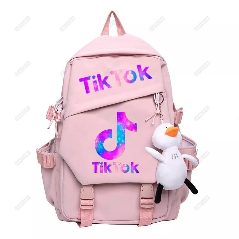 TIKTOK TAS RANSEL ANAK PERMPUAN TIKTOK TAS SEKOLAH ANAK TK SD SMP SMA COWOK TAS NGAJI LES MURAH