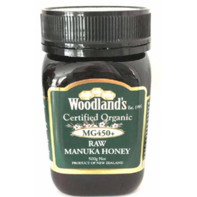 

Woodland's organic manuka honey MG450+ 500 G