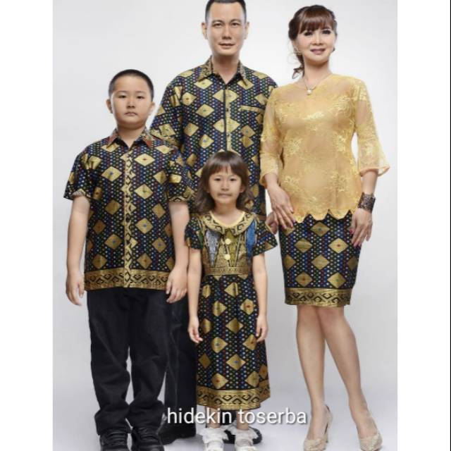 Sarimbit Couple Batik Keluarga Familly 1 Anak Rok Blus Blouse Jumbo Viola