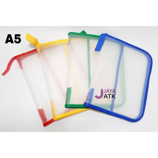 Jual Map Zipper Sleting Jaring Map Tenteng A5 Map Plastik A5 Map Sleting Jala Jala A5 Shopee 5333