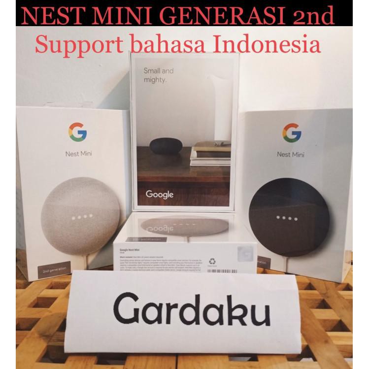 Google Home Mini - Smart Speaker 360° Suara Jernih, Pengenalan Suara Akurat, Warna Chalk, Coral, Charcoal