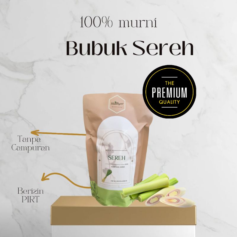 

Healthyver Bubuk Serbuk Powder Serai Sere Sereh 200gr / Lemongrass