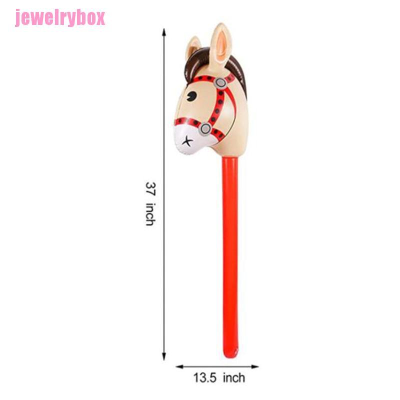 JXbaby Inflatable Horse Heads Cowgirl Stick Outdoor Educational Children Kid Gifts Toys