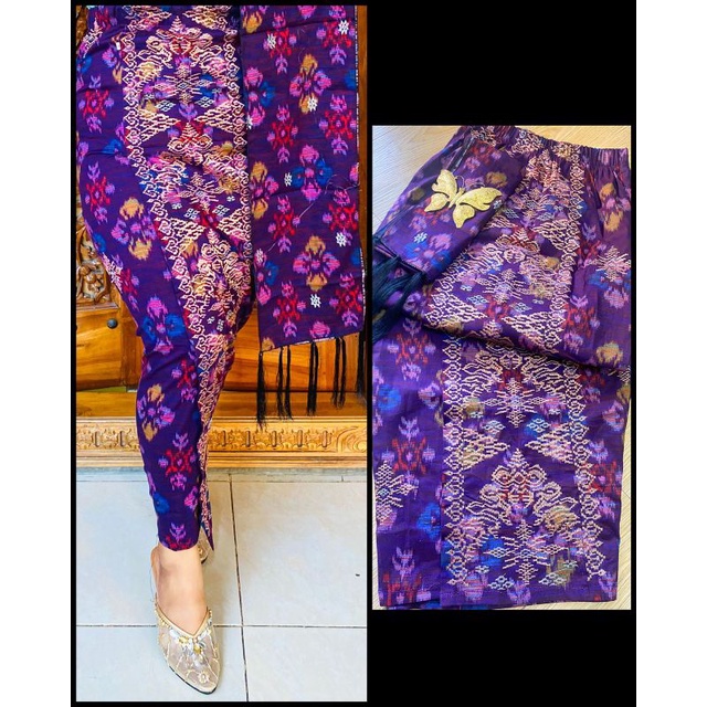 Kamen Jadi Bordir Set Selendang bakan katun  Setrait by Creative/ Kamen Jadi Bali Bagus Murah/ Kamen