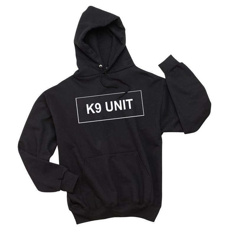 Hoodie K9 Unit - Hitam - Iman Cloth