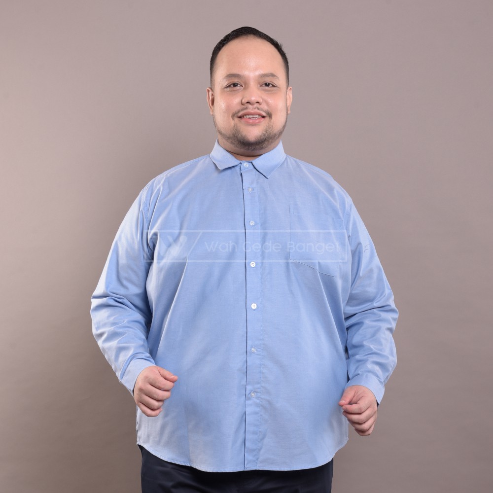

WGB Kemeja Pria Jumbo Big Size Ukuran Besar XXL XXXL WGB Elegant Blue Ox