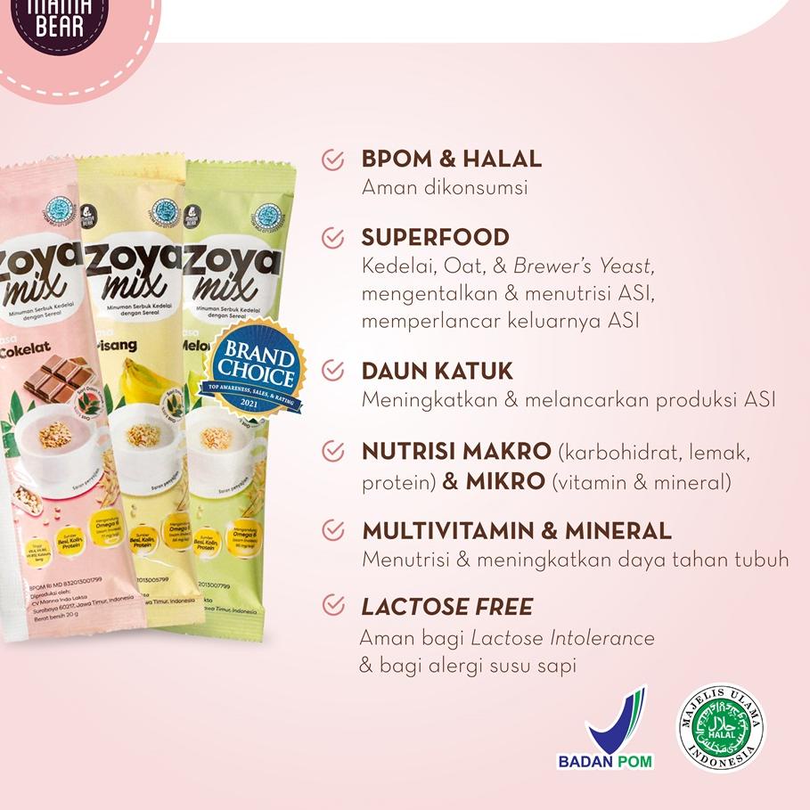 

EXCLUSIVE!MamaBear ZoyaMix Sereal Kedelai dengan daun Katuk 3 Box|RA1