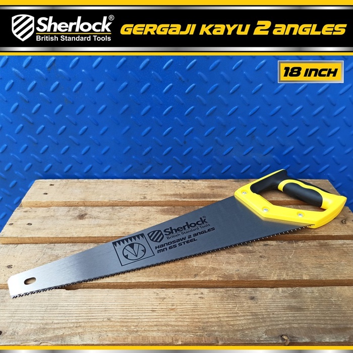 Gergaji Kayu 2 Angles 18&quot; inch Original Sherlock