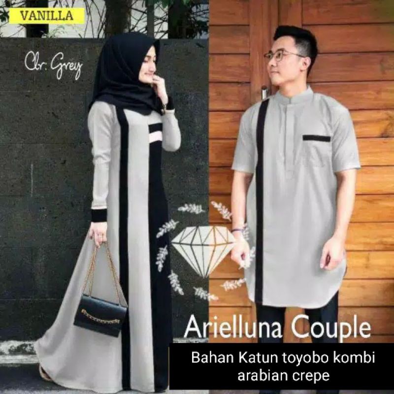 ORIGINAL ARIELLUNA couple / seragam lebaran keluarga / tersedia busui dan jumbo