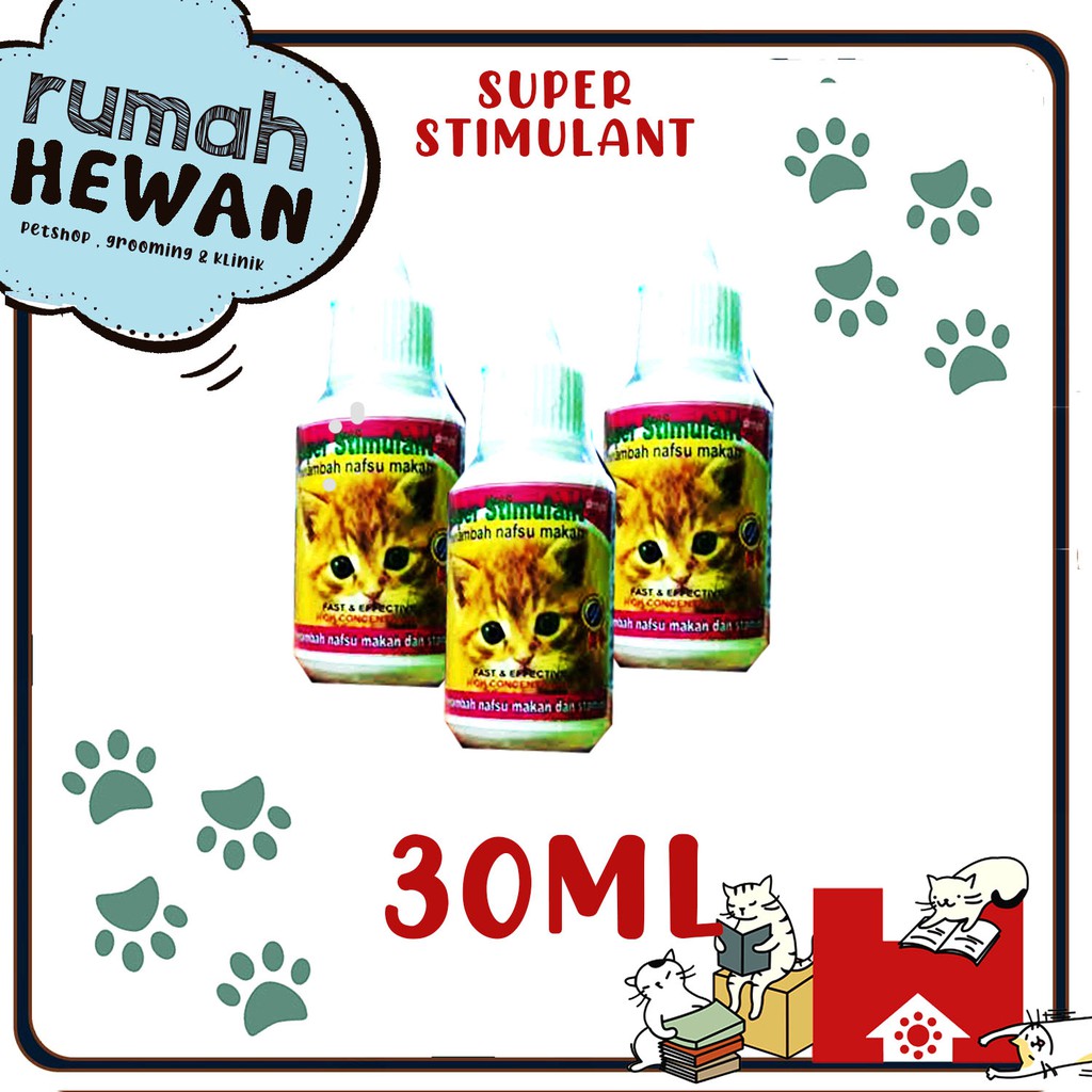 Super stimulan drops 30ml - Obat nutrisi vitamin penambah nafsu makan kucing