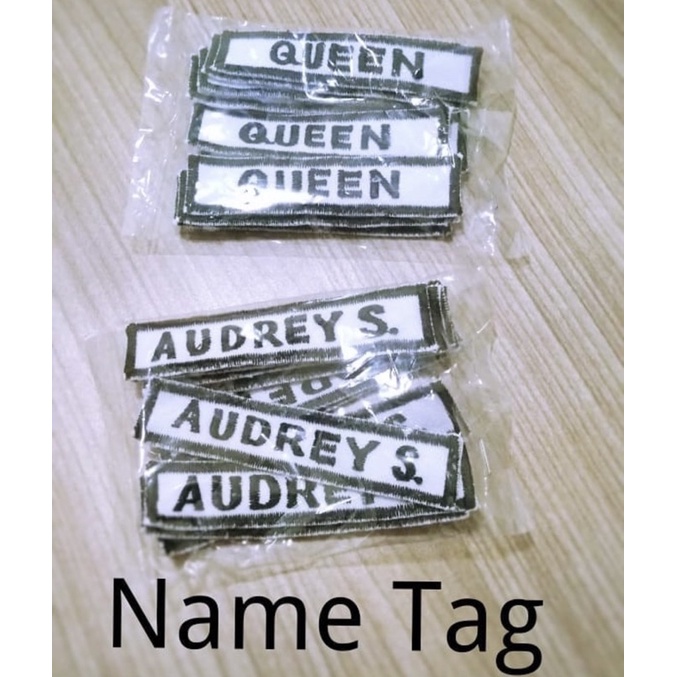 Fawn’G Handmade - Bordir Custom Nama Dada / Name Tag Seragam / Patch Nama