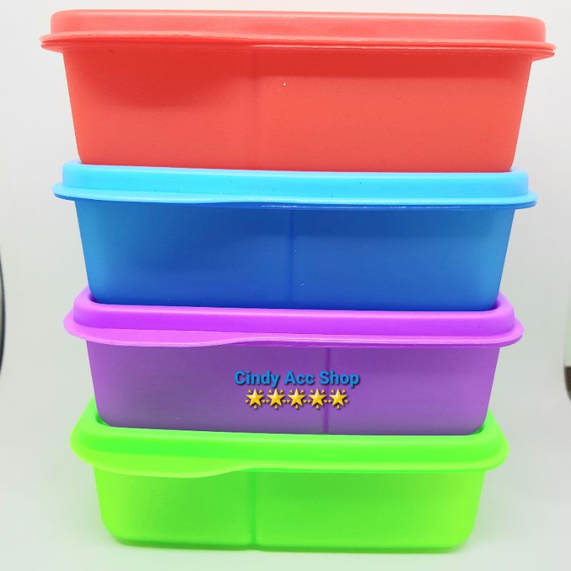 [1pc] Souvenir Kotak Makan Lunch Box Glossy Transparan - BPA Free / Food Grade Kado