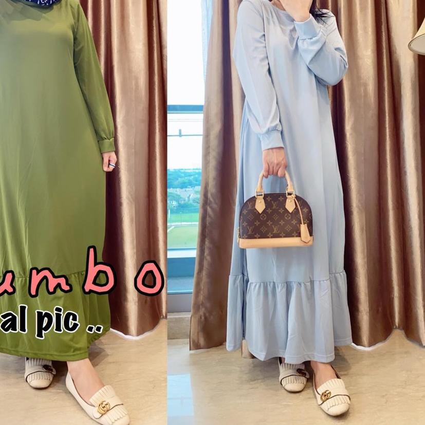 ✱ Damai fashion jakarta - baju LONG DRESS gamis MAXI wanita JUMBO ANITA 9 warna - konveksi murah ♘