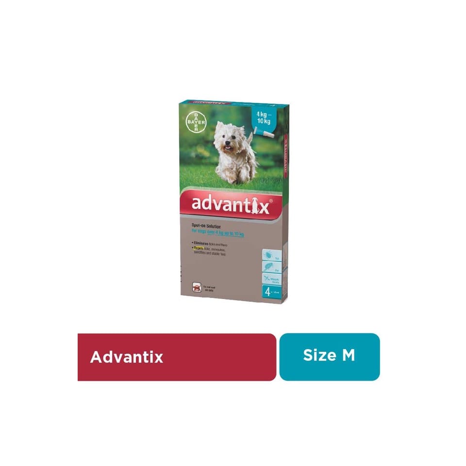 ADVANTIX Obat Tetes Kutu,Lalat &amp; Nyamuk | Obat Kutu Anjing Premium | Original Premium Bayer