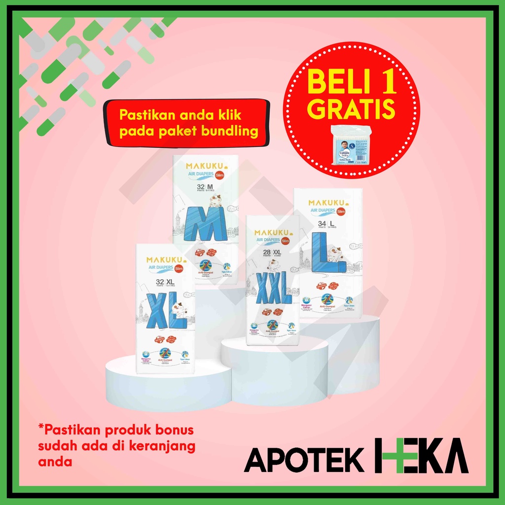 Makuku Air Diapers Slim Pants - Popok Bayi Celana (SEMARANG)