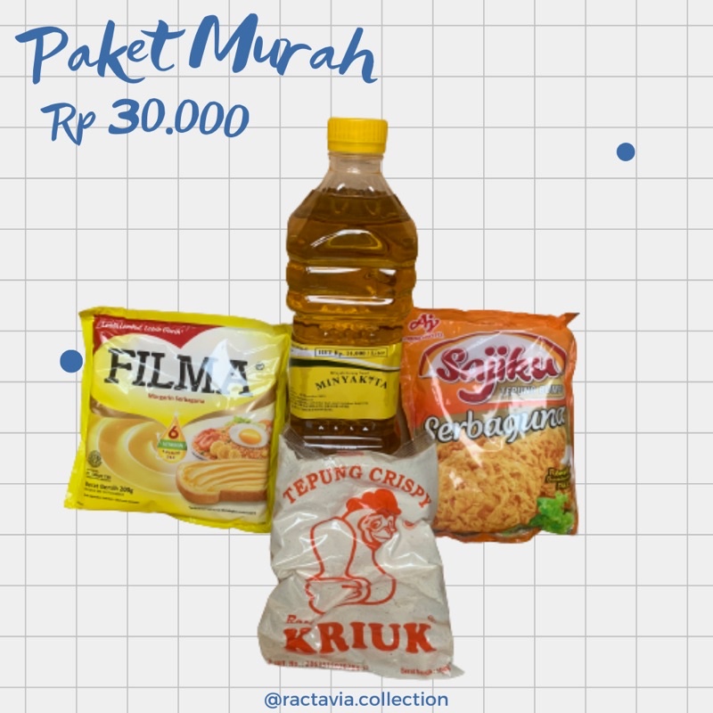 PAKET SEMBAKO MURAH 30 RIBU
