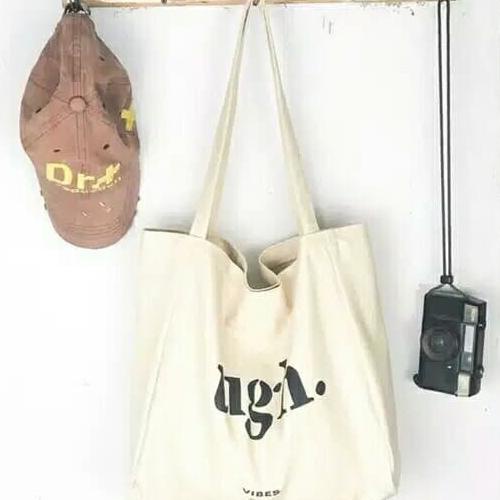Tote Bag Multi Bag Kanvas Broken White Ugh.