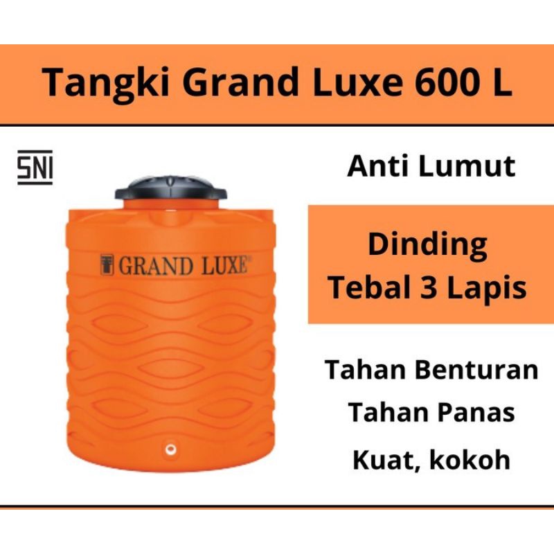 Tandon Tangki Air Grand Luxe 600 liter / 1200 liter Toren Air