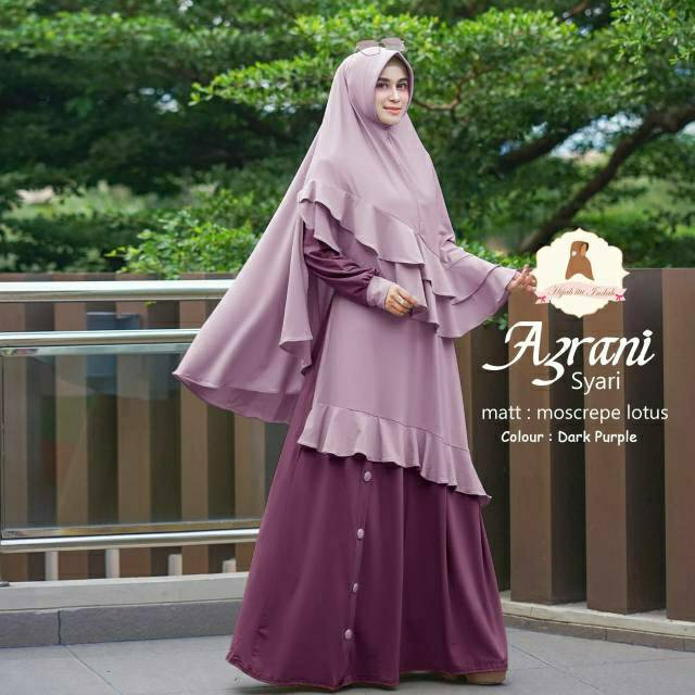 Azrani Syari Set, setelan Syari, hijab syari, baju syari, muslim Syari, gamis Syari, setelan Syari