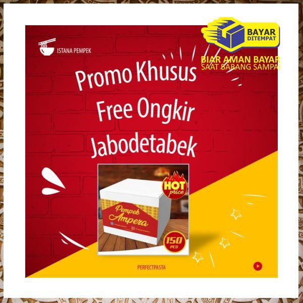 

PROMO Pempek Ampera Paket 10 pcs FREE ONGKIR