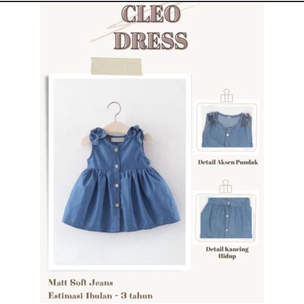 DRESS JEANS ANAK DRESS ANAK DRESS CLEO DRESS JEANS ANAK 2-4 Tahun Dress Anak Jeans DRESS CLEO/ DRESS JEANS ANAK/ DRESS ANAK LUCU