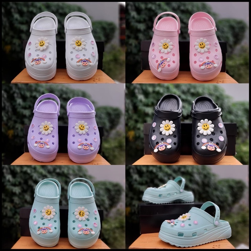 (Size 36-40)SANDAL FUJI CROCS jibbitz baim IMPORT A BAE CLOG