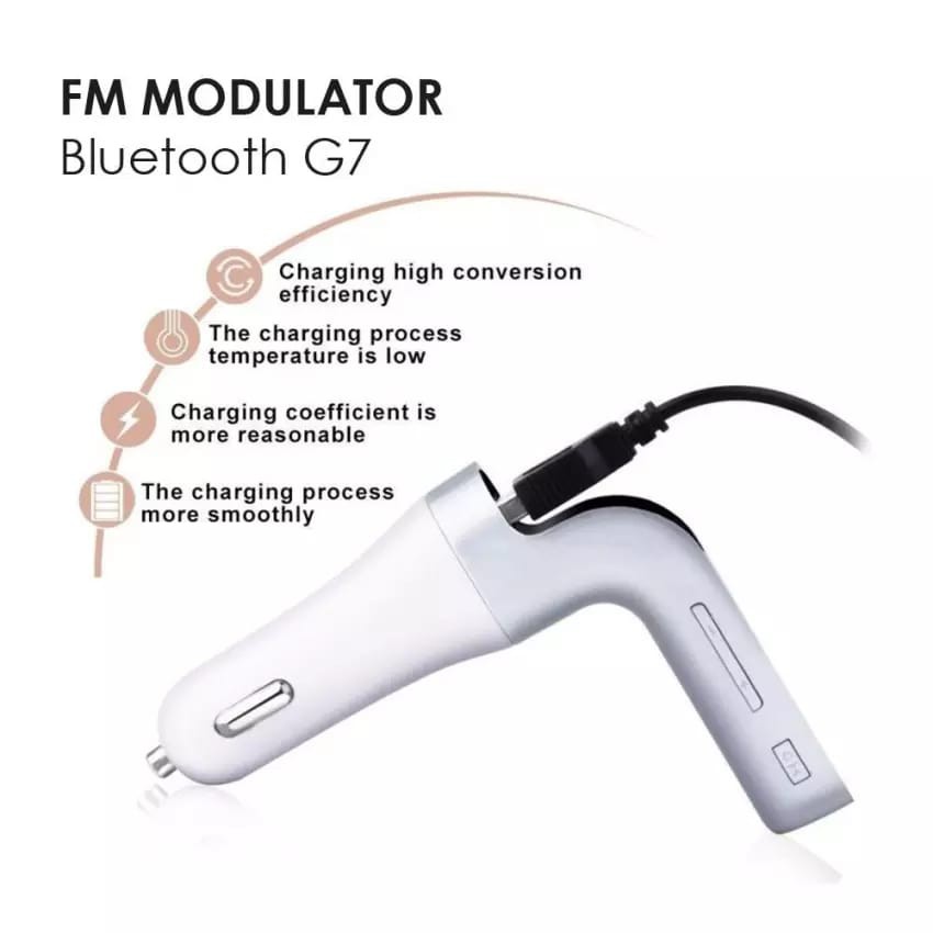 modulator G7 FM Transmitter Bluetooth Modulator Saver Charger Mobil FM transmitter car G7 usb lcd