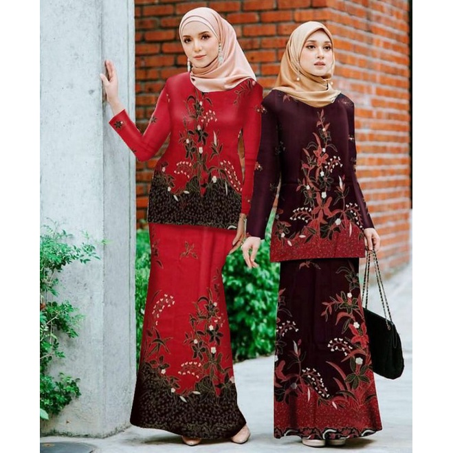 Set Kebaya Couple Modern Kebaya Tunik Baju Wisuda Tunangan Lamaran Terbaru Batik Pekalongan / BATIK 