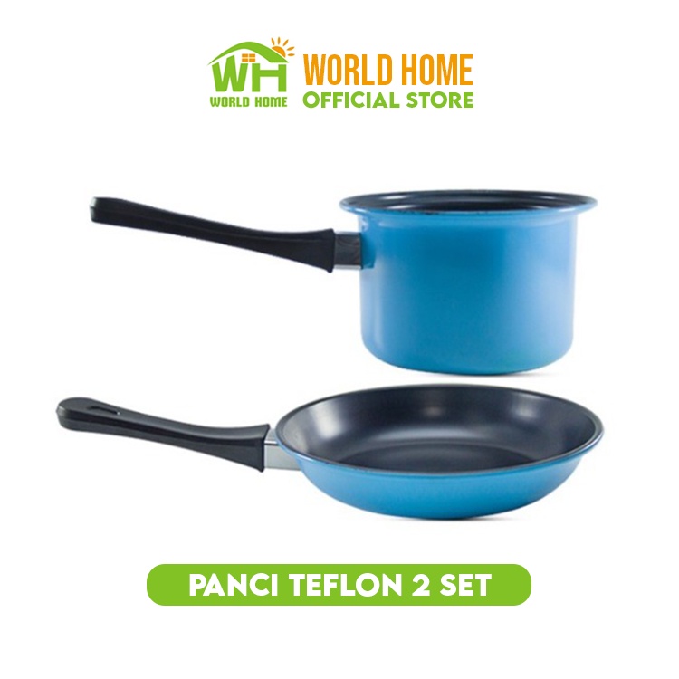 Panci Set Mini Teflon Fry Pan dan Panci Susu - Mini Fry Pan Sauce Pan TG-9