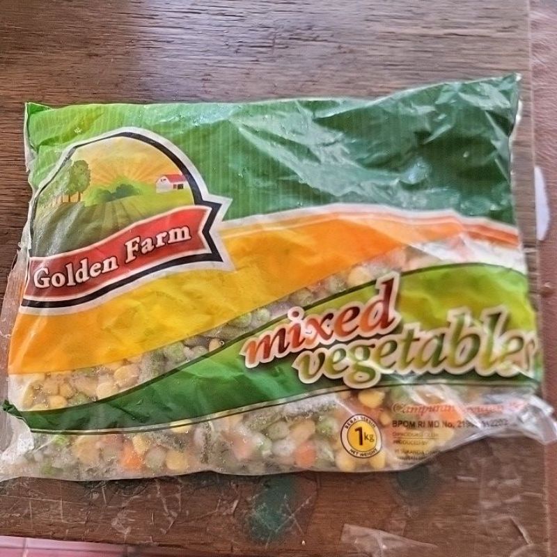 

Golden Farm Mix Vegetables. sayuran beku